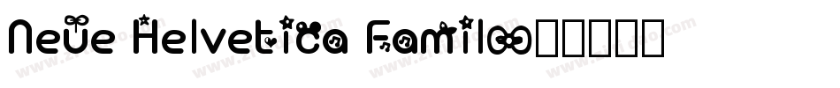 Neue Helvetica Famil字体转换